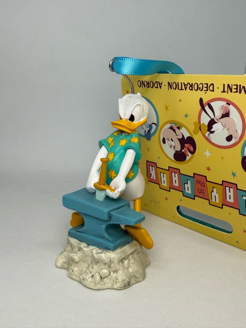 Disney Parks Donald Duck Sword in The Stone Ornament Play in the Parks NEW